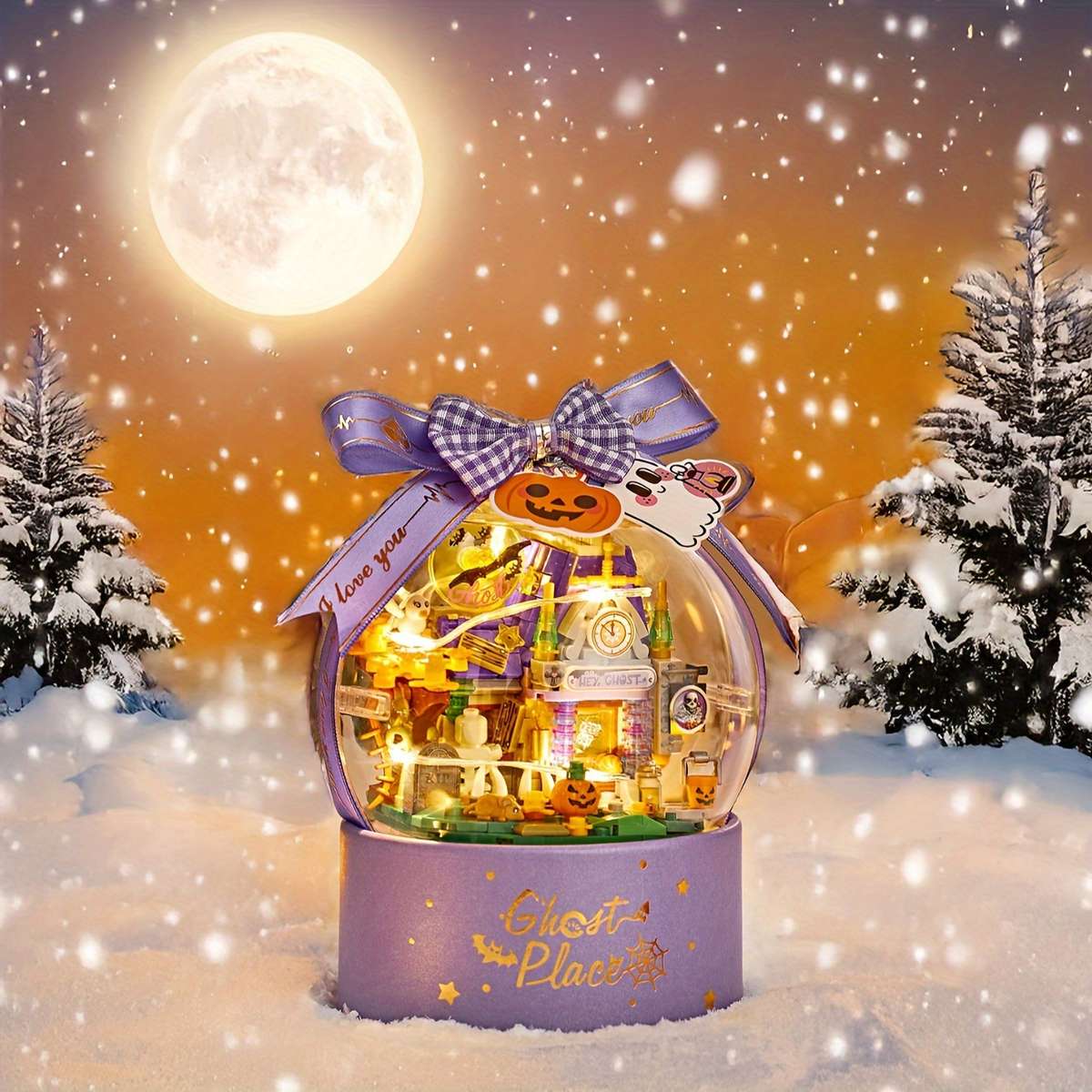 Building Toy Architectural Model Toy Set Style Christmas House Model