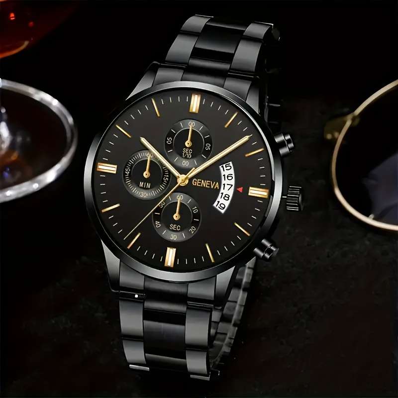 Elegant And Precise Men Quartz Watch With Quartz Movement Circular