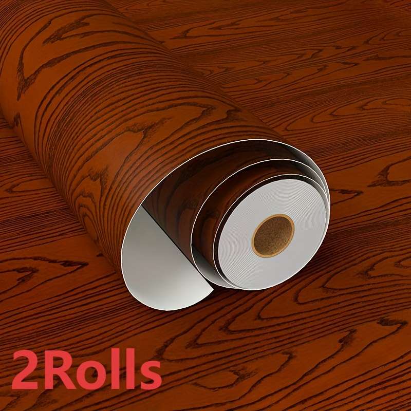 Self Adhesive Floor Stickers Pine Wood 40Cm Width*200Cm*2 Rolls