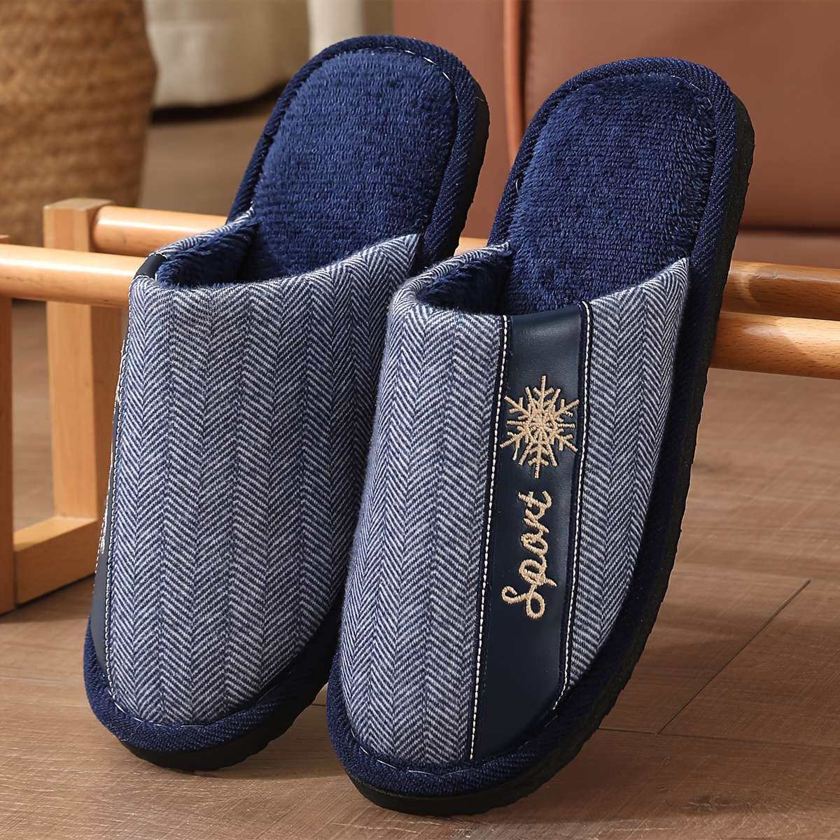 Cotton Slippers Color Grey Sizeuk 6.5-7