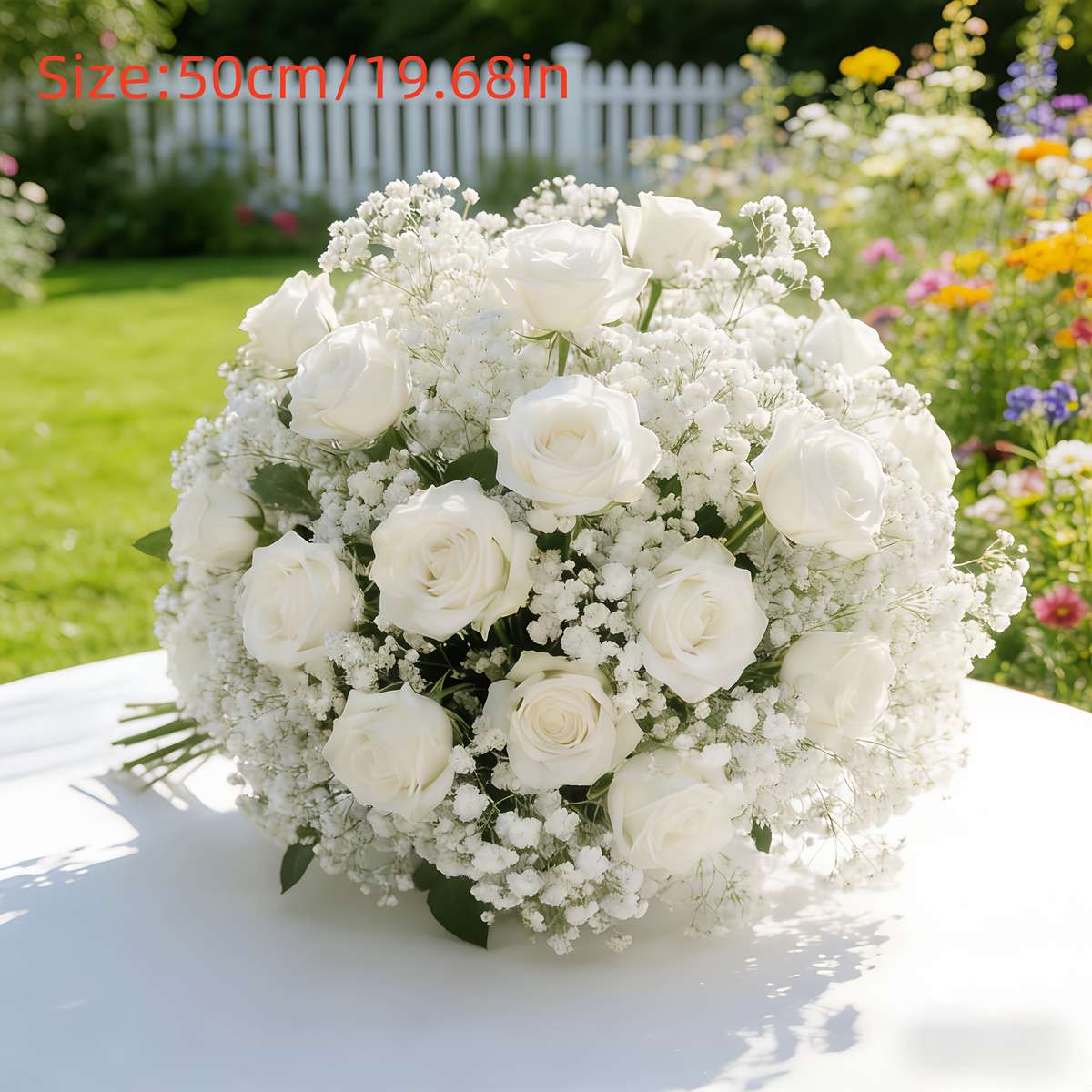 Wedding Supplies Style 5 Roses  20 Baby'S Breath