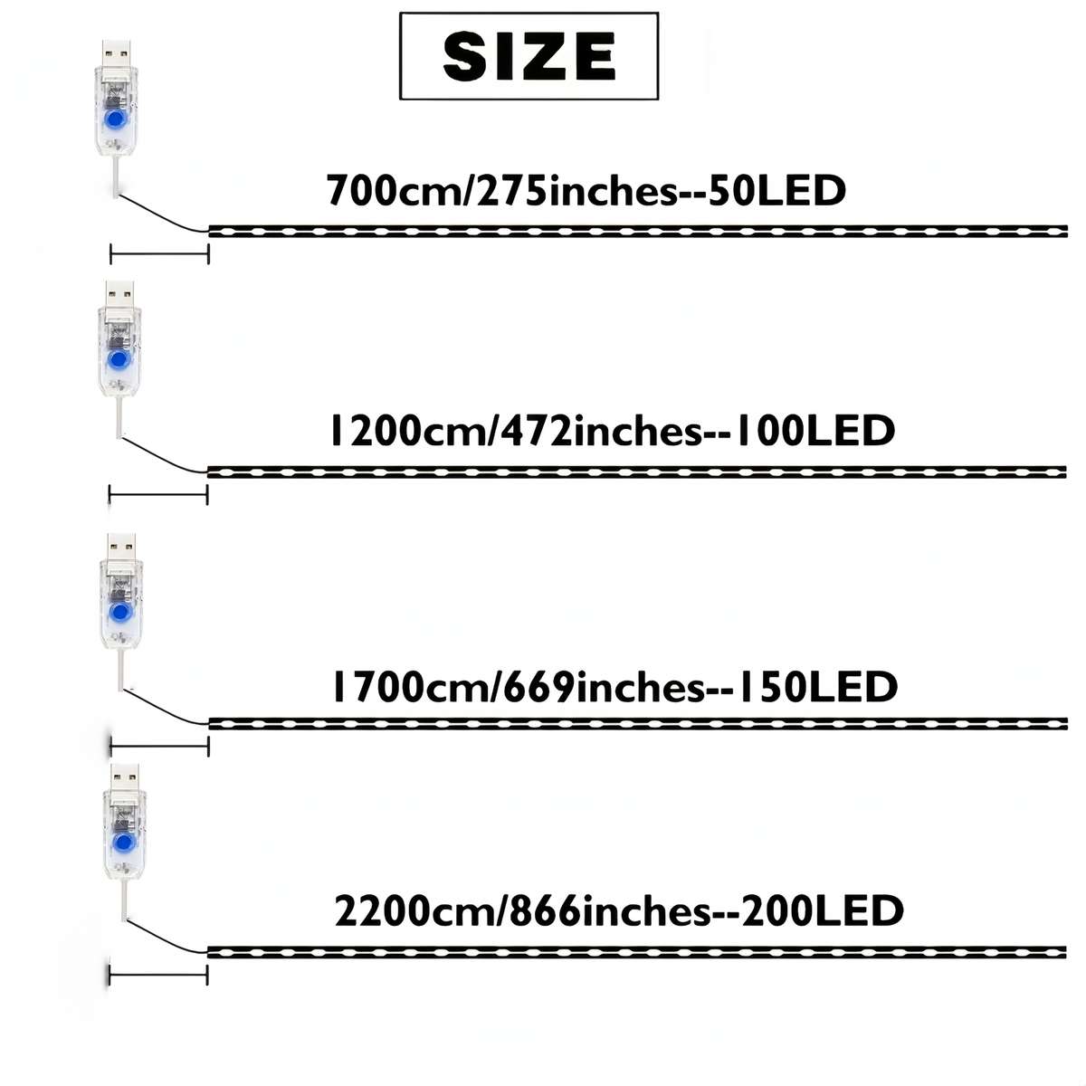 String Lights Color Multicolor Size7 Meters 23 Feet 50Led