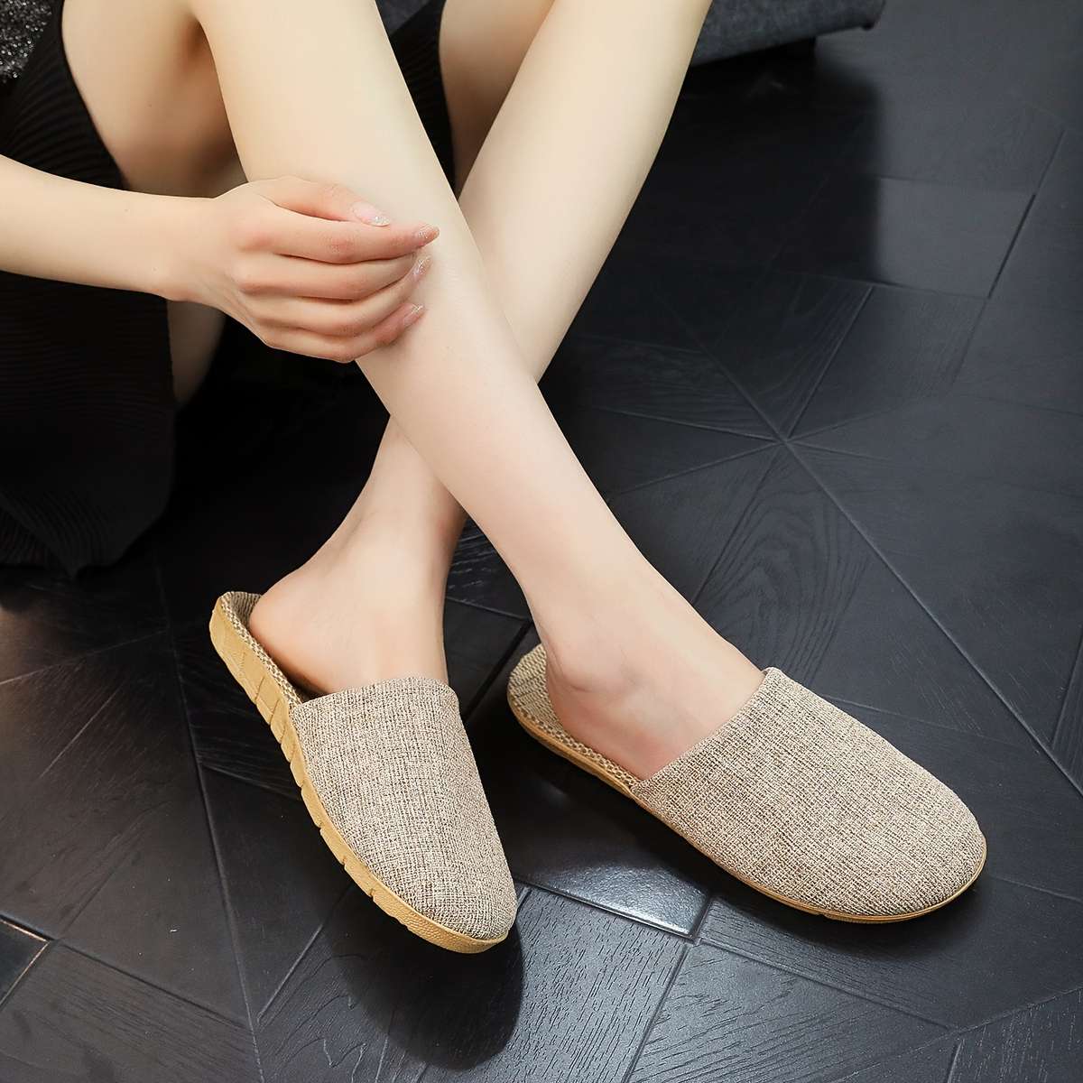 Cotton Slippers Color Red Sizeuk 6.5-7