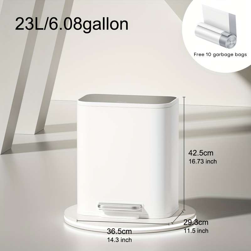 Garbage Can Color B5White30L7.9Gallon
