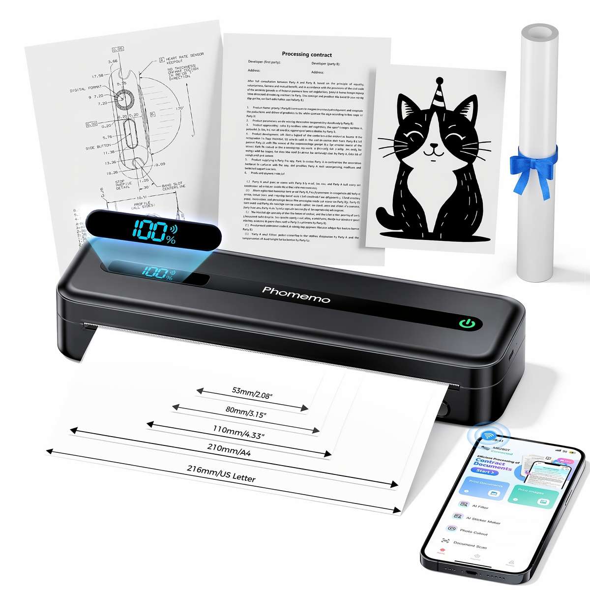 Printer Color Black M832 Pro
