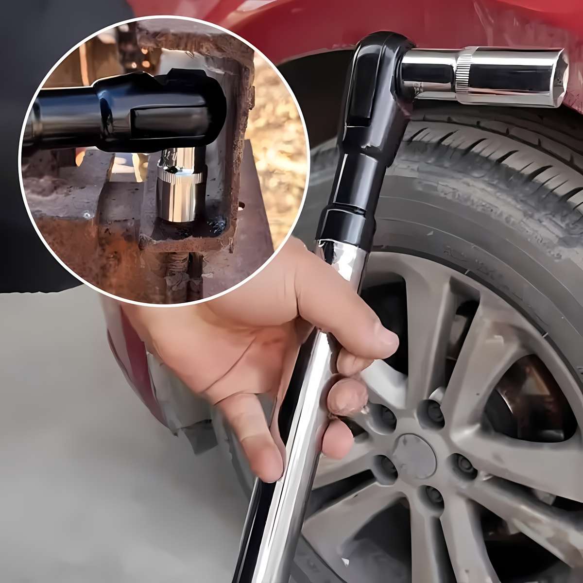 2-in-1 Manual Ratchet Extension Wrench