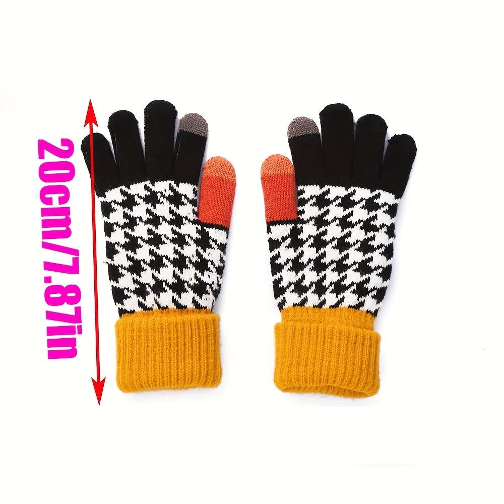 Gloves Color Striped White Sizeone-Size