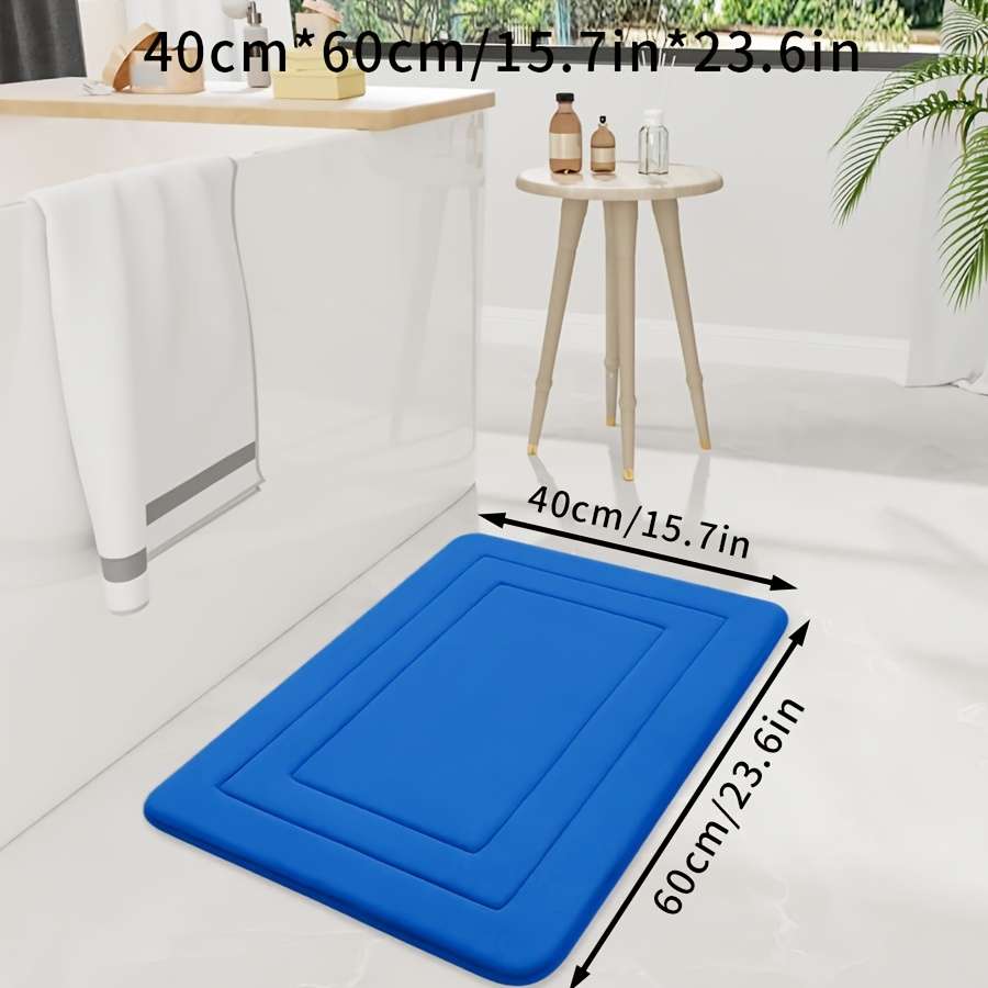 Floor Mats Color Royal Blue Color Size 40Cmx60Cm-15.7Inx23.6In
