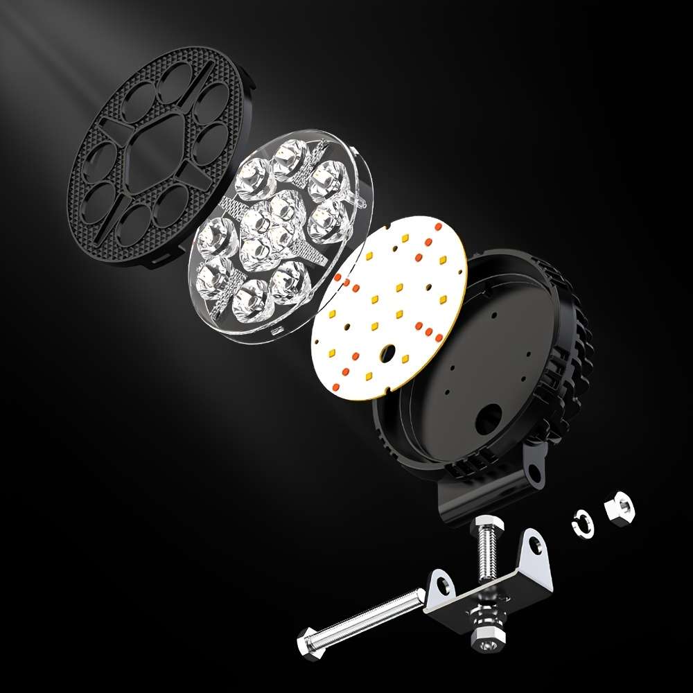 Car Lights Items 1 Pcs Square