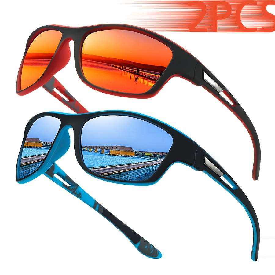 Cycling Glasses Color 2Pcs Greenmirror Black