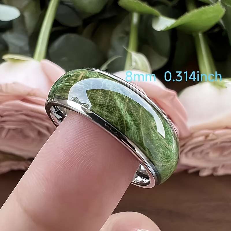 Dainty Fashion Party Accessory Statement Ring Color Steel Color Size 10
