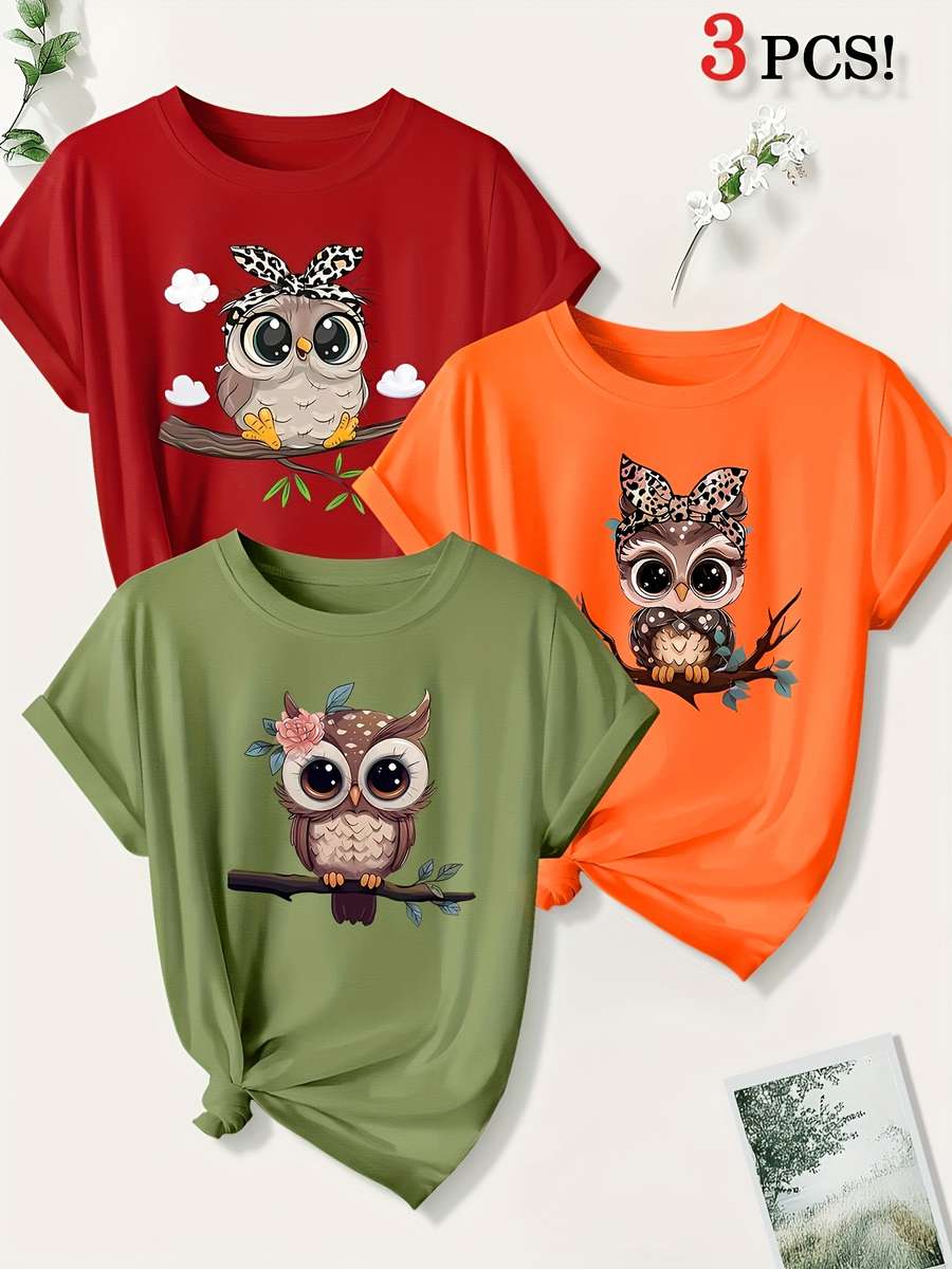 Womens T Shirt Color Orange Light Gray Red Sizes