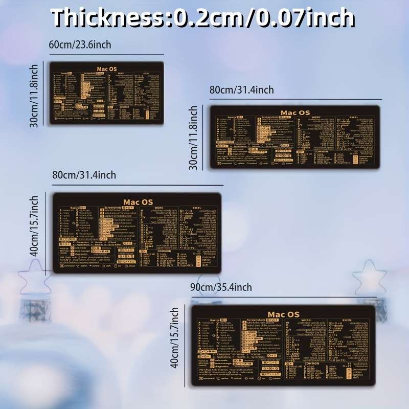 Mouse Pad Size 31.4X15.7Inch