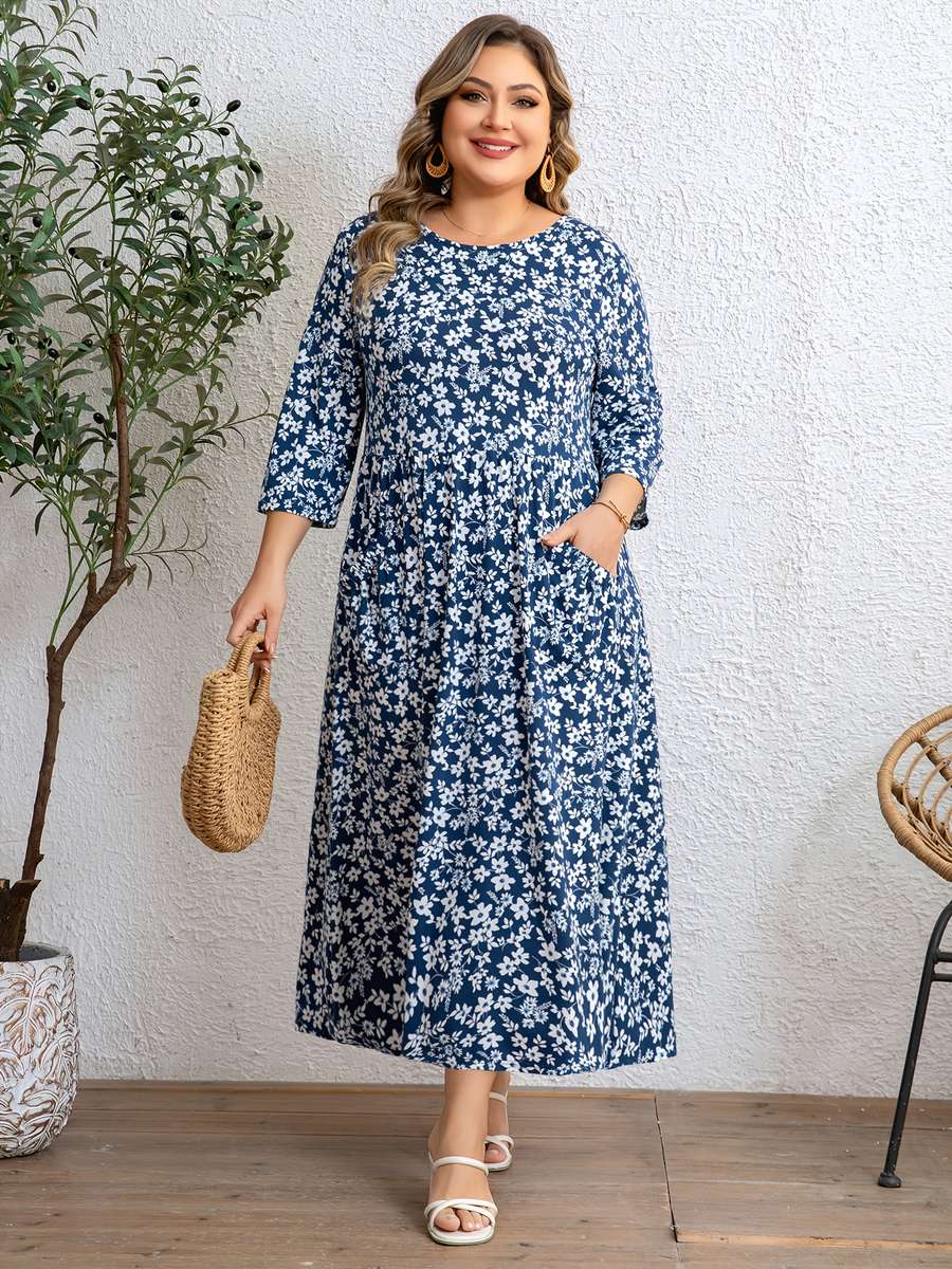Women S Dress Color Blue Size 5Xl