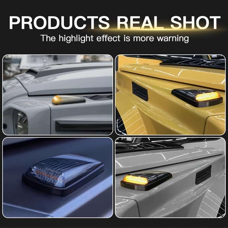 Car Lights Items 2Pcs Led Smoke Lens