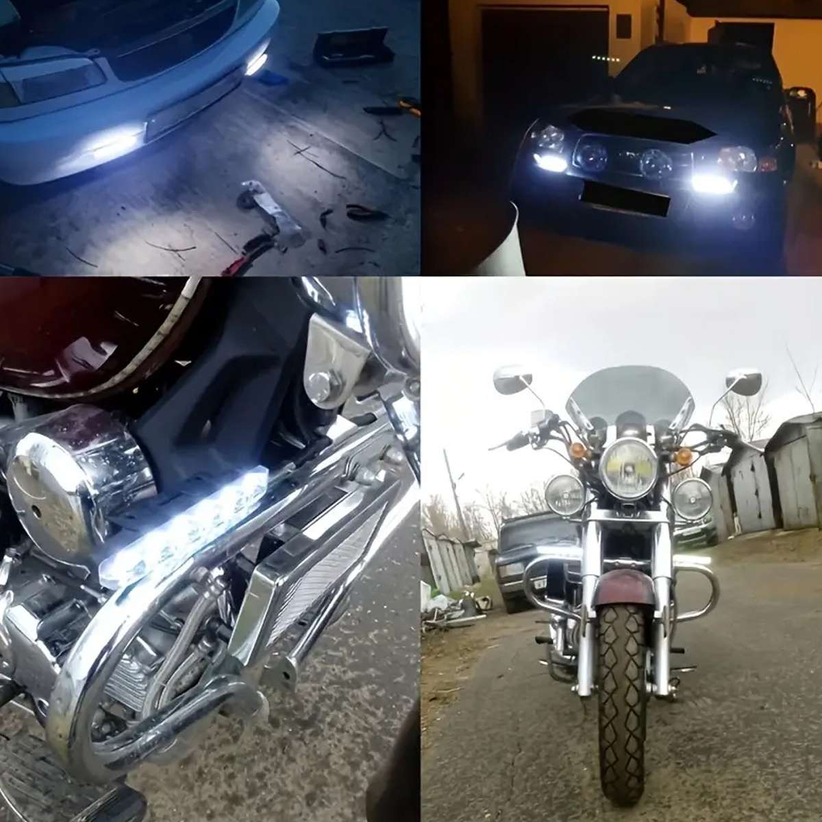 Car Lights Model 2Pcs White