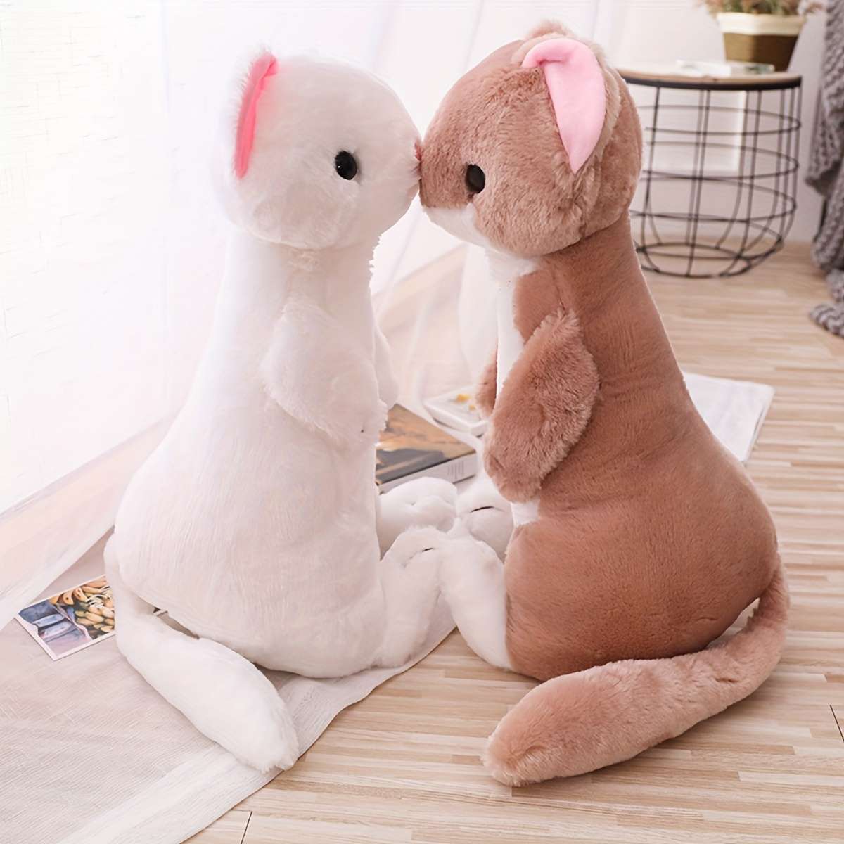 Plush Toyss color White Ferret size One size 50 cm 0.54 kg