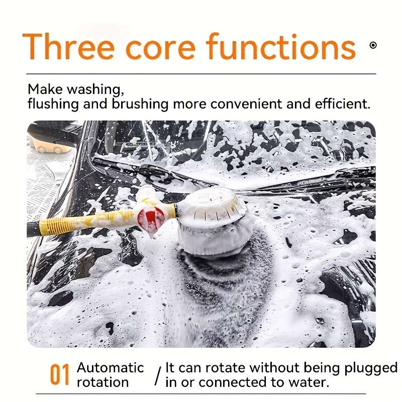 Industrial Multi Purpose Portable 360 Rotating Car Brush With Equipment