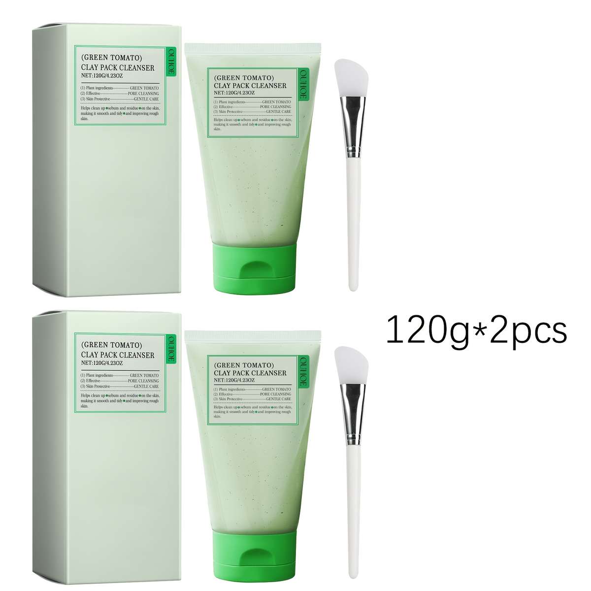 Facial Cleansing Capacity 120G*2Pcs