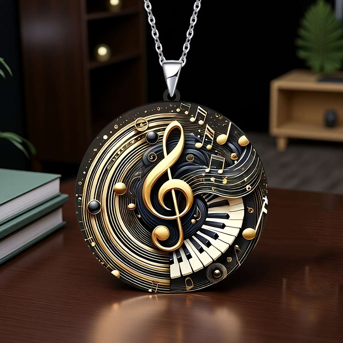 Trendy Rhinestone Flat Flat Exquisite Fashion Music Note Casual Outfit