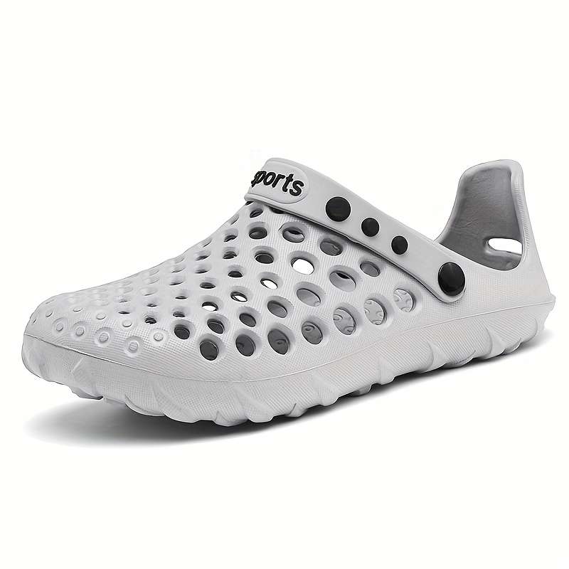 Men Slippers Summer Style Grey Size Uk 7.5