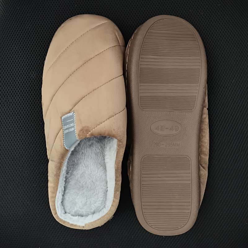 Cotton Slippers Color Coffee Brown Sizeuk 6.5-7
