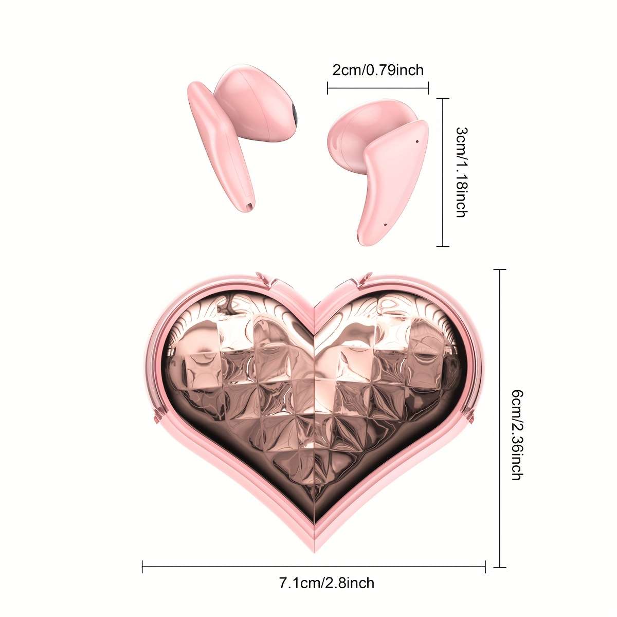 Rechargeable Wireless Earbuds Headphones Headset