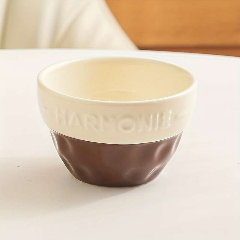 Bowl Color Harmonie Stone Pattern 10.16 Cm  Brown