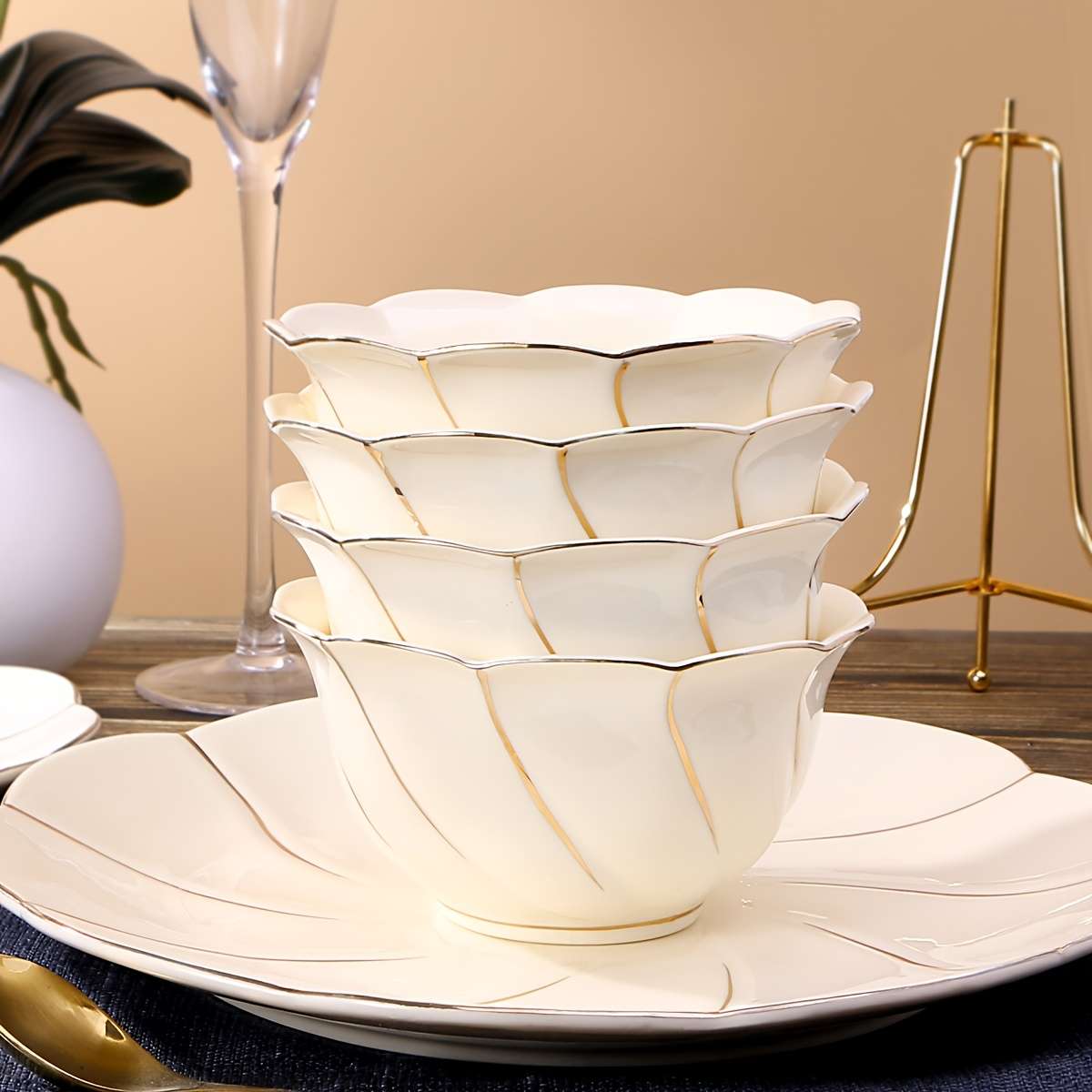 Bowl Color Cream Yellow Quantity2Pcs