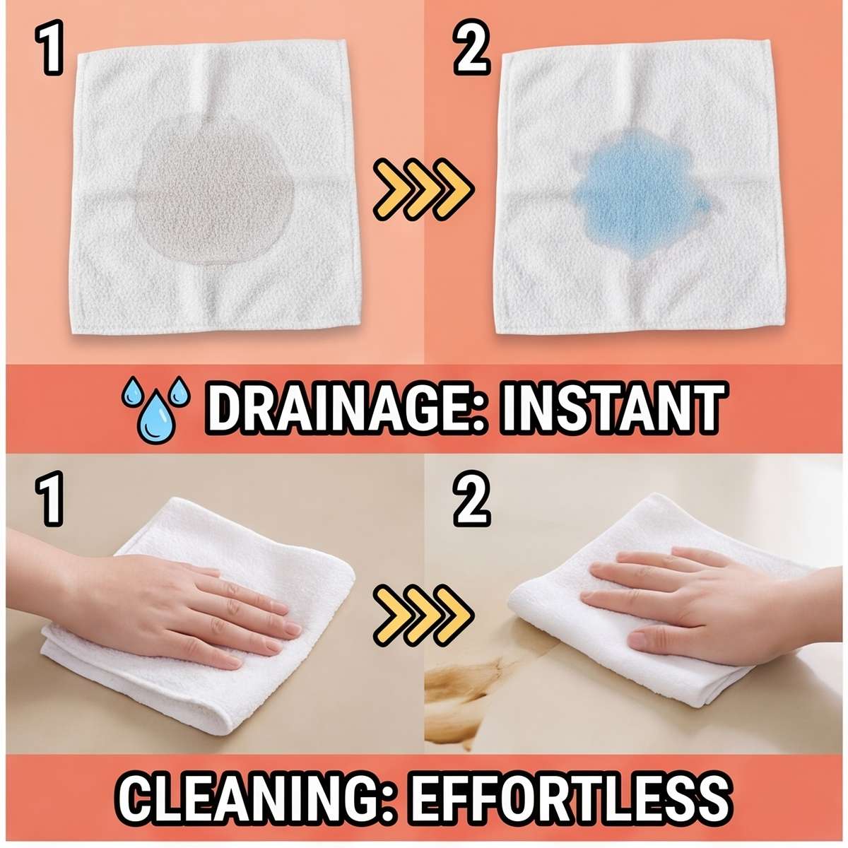 Rag Color 5Pcs White Pack