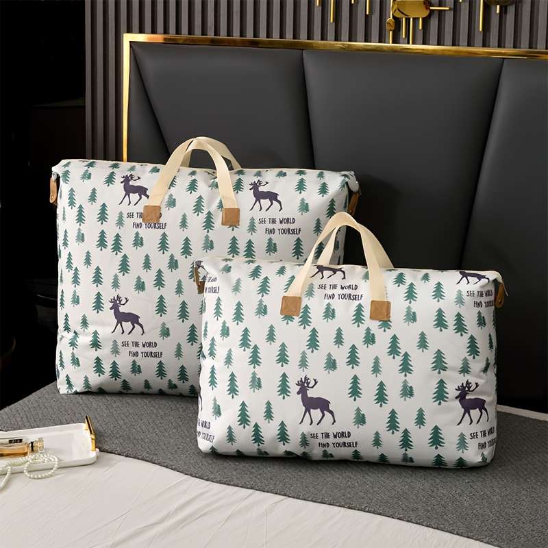 2Pcs Large Moving Bags Zippers Clothes Root Seedling Type Pineapple Type 2Pcs