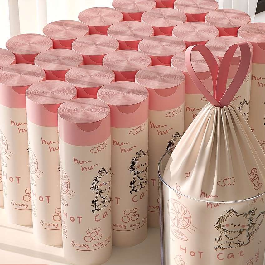 Trash Bag2 Rollspink Kitten Trash Bags 2 Rolls