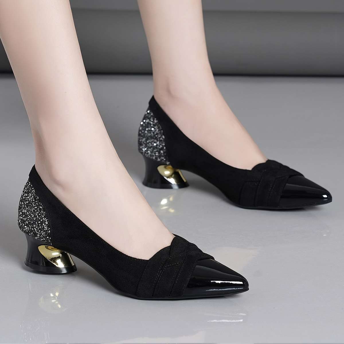 Women S High Heels Color Black Sizeuk 3.5