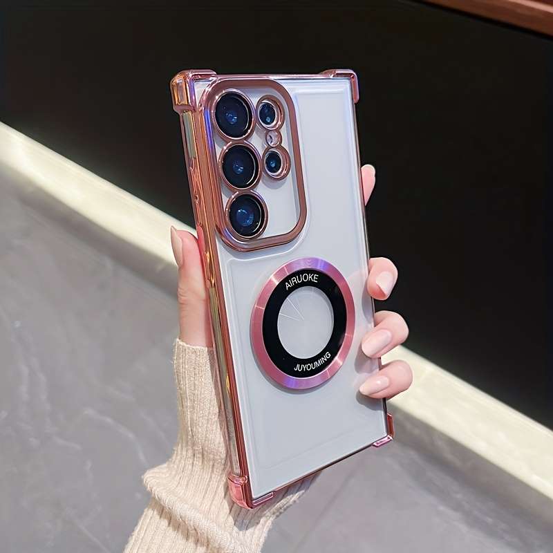 Phone Case Pink Compatible Model Galaxy S22 5G
