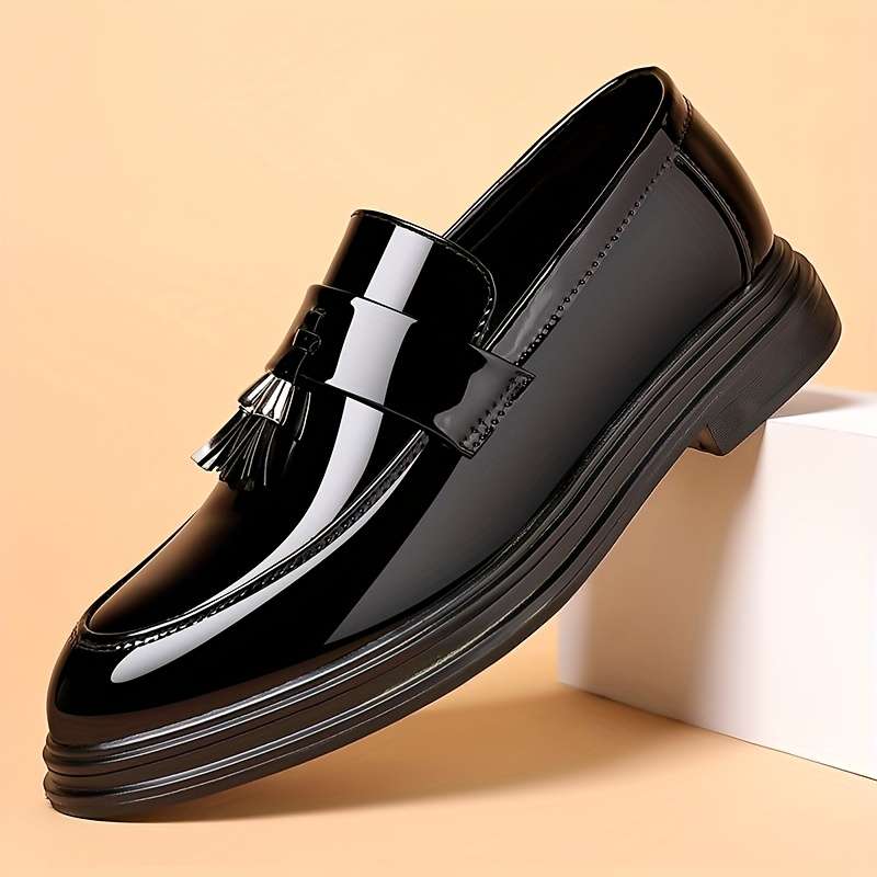 Mens Leather Shoes Color Black Sizeuk 10.5