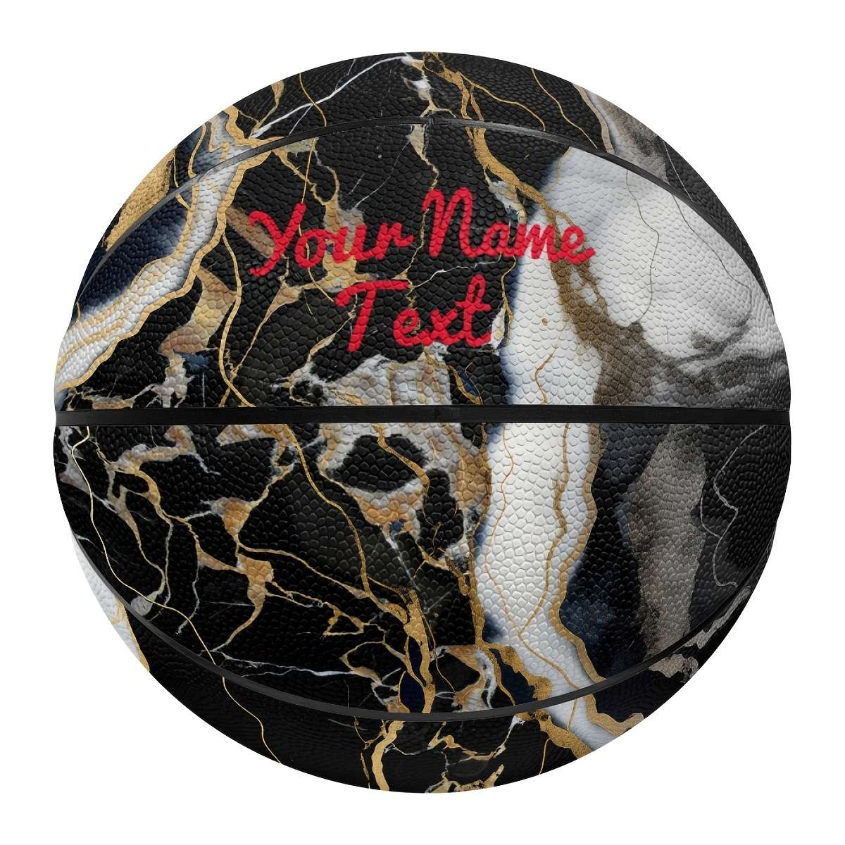 Basketball Color Black And White Marble 2 Size7