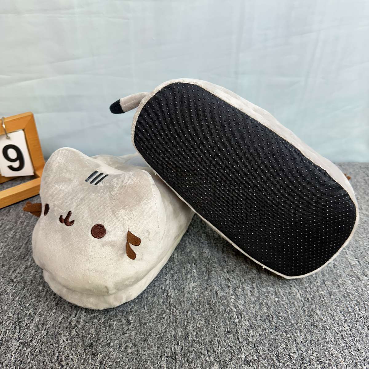 Cotton Slippers Color Grey Sizeuk 8.5