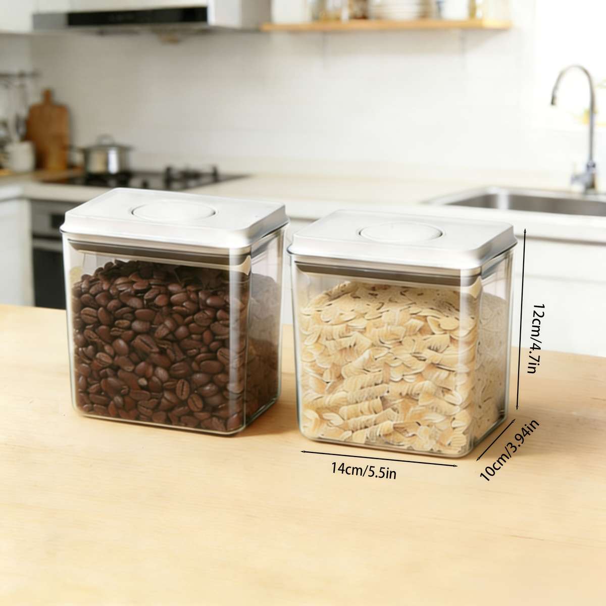 Sealed Jar Model Medium Size 1750Ml2Pcs