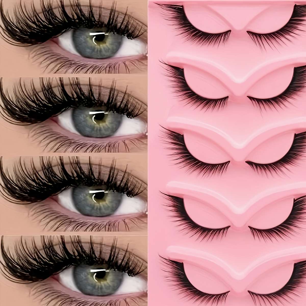 Professional Natural Fluffy False Eyelashes Quantity Xm Hulitai