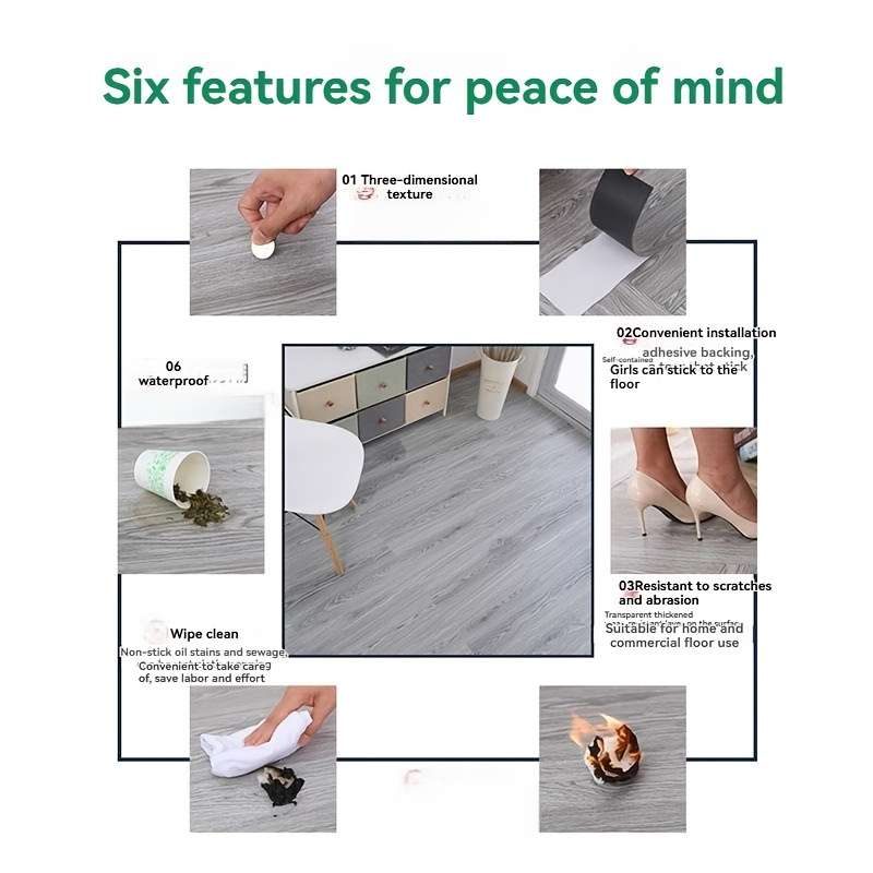 Self Adhesive Floor Stickers 40Pcs