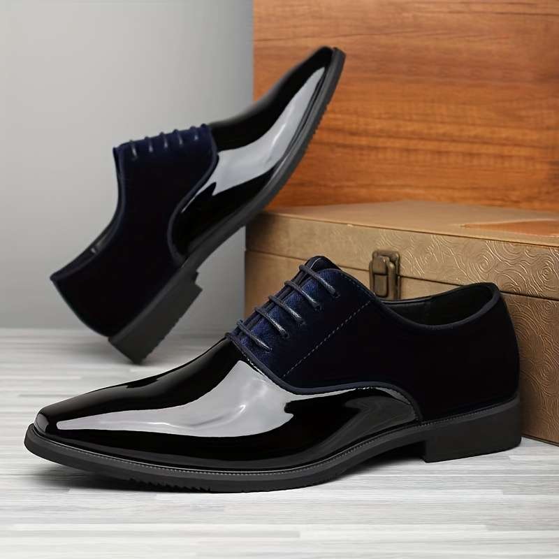 Mens Leather Shoes Color Black Sizeuk 5