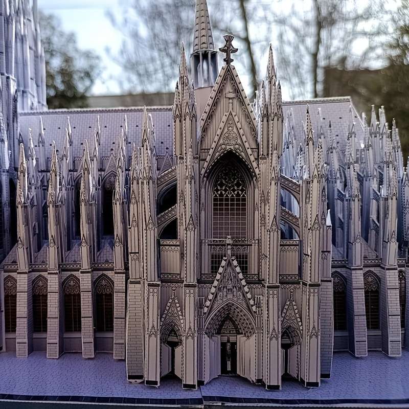 Building Toy Architectural Model Toy Set Model Cologne Church Material Pack