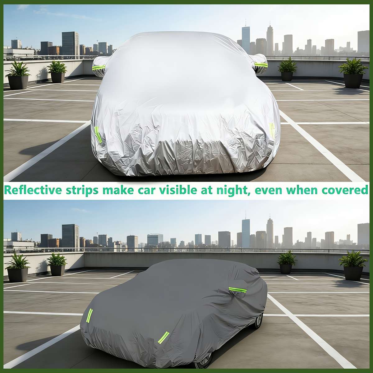 Car Cover Color Silvery Size Hatchback 2M