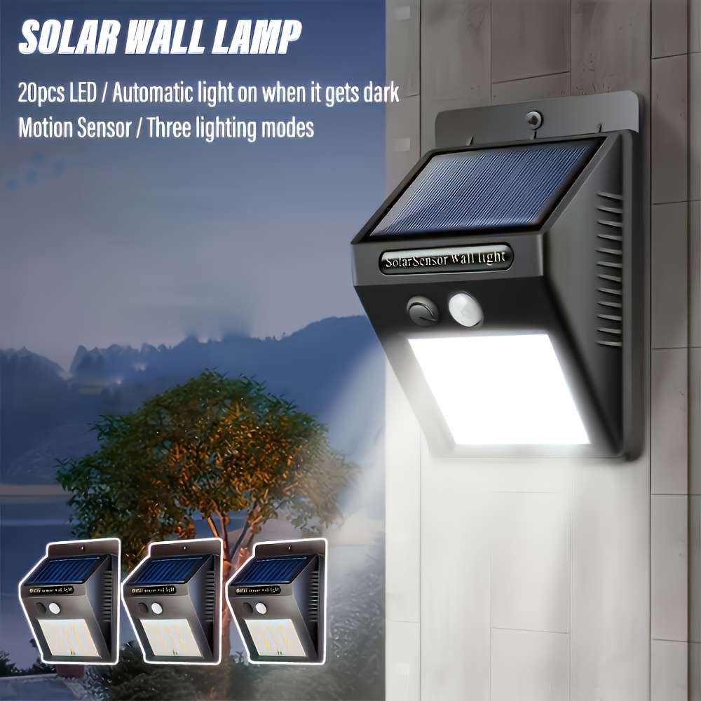 Solar Emergency Lights Quantity 2Pcs