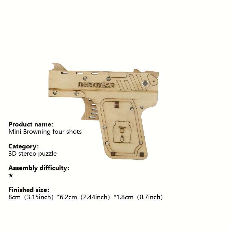 Toy Guns Model Mini Browning Four Shot Gun  Gift Box