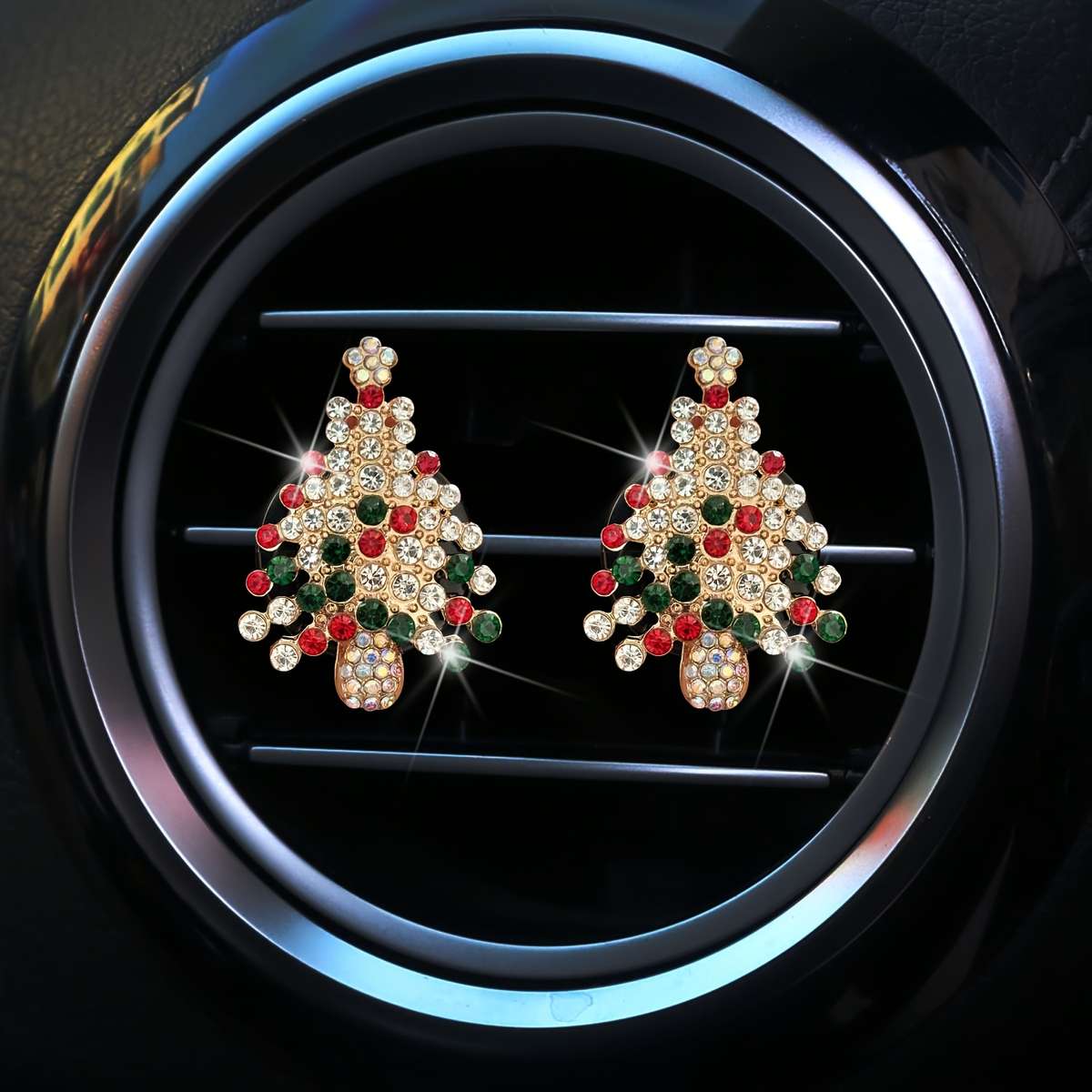 Car Interior Decor Style 2Pc Snowflake