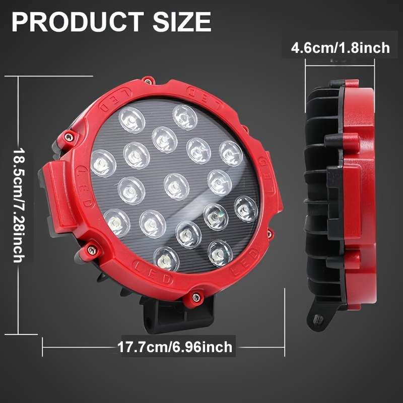 Car Lights Color Red Quantity 2Pcs