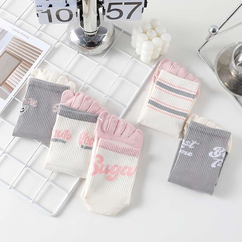 Women S Socks Color Gray Powder Mix 5 Pairs Pack Size Onesize