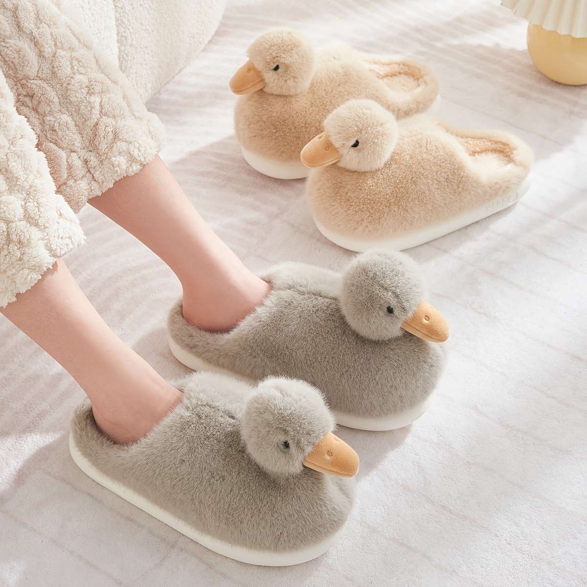 Cotton Slippers Color White Sizeuk 6.5-7