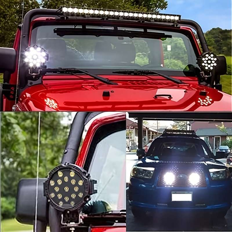 Car Lights Items 2Pcs51Wblack